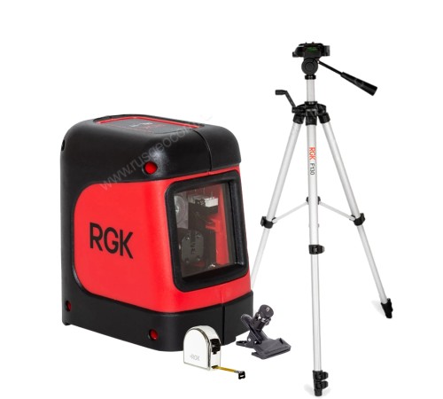 Комплект: лазерный уровень RGK ML-11 + штатив RGK F130 рулетка RGK RM3 Комплект: лазерный уровень RGK ML-11 + штатив RGK F130 рулетка RGK RM3