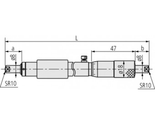 Нутромер 300-325mm микрометрический 133-153