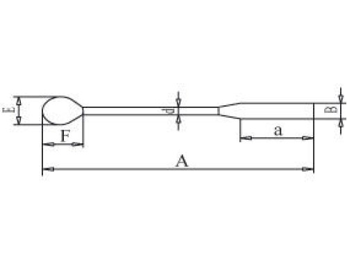 Шпатель-ложка Bochem химический, длина 120 мм, размер ложки 31x23 мм, никель