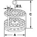 Штатив для пробирок Bochem, круглый, размеры 194x165, на 45 пробирок, нержавеющая сталь