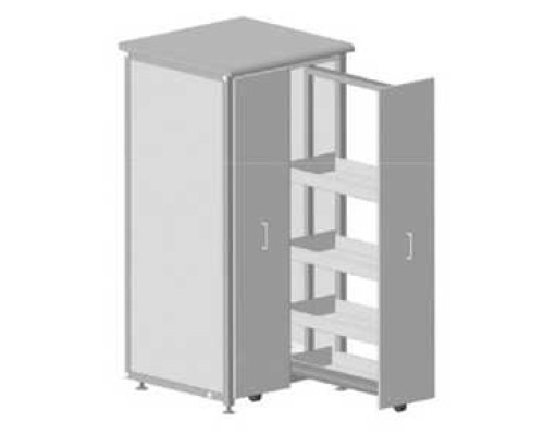 Шкаф 2 выдвижные вертикальные секции 640x630x1350 ЛС БМ